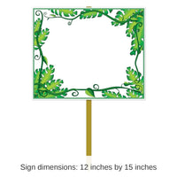 6 Pack Bulk Blank Jungle Party Yard Sign