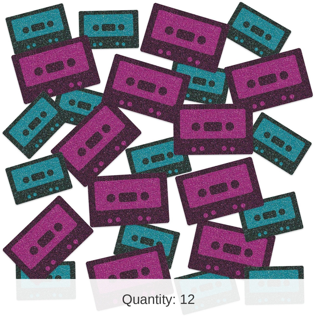 12 Pack Bulk Cassette Tape Deluxe Party Sparkle Confetti (0.5 Oz/Pkg)