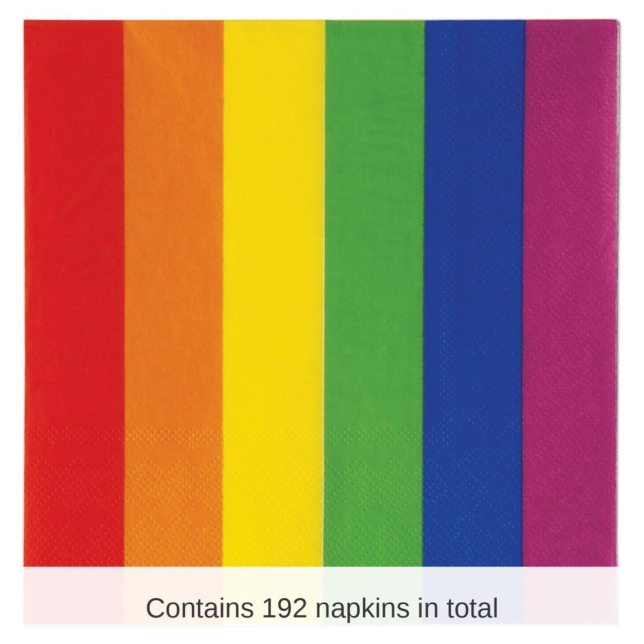 192 Pack Bulk Rainbow Party Luncheon Napkins