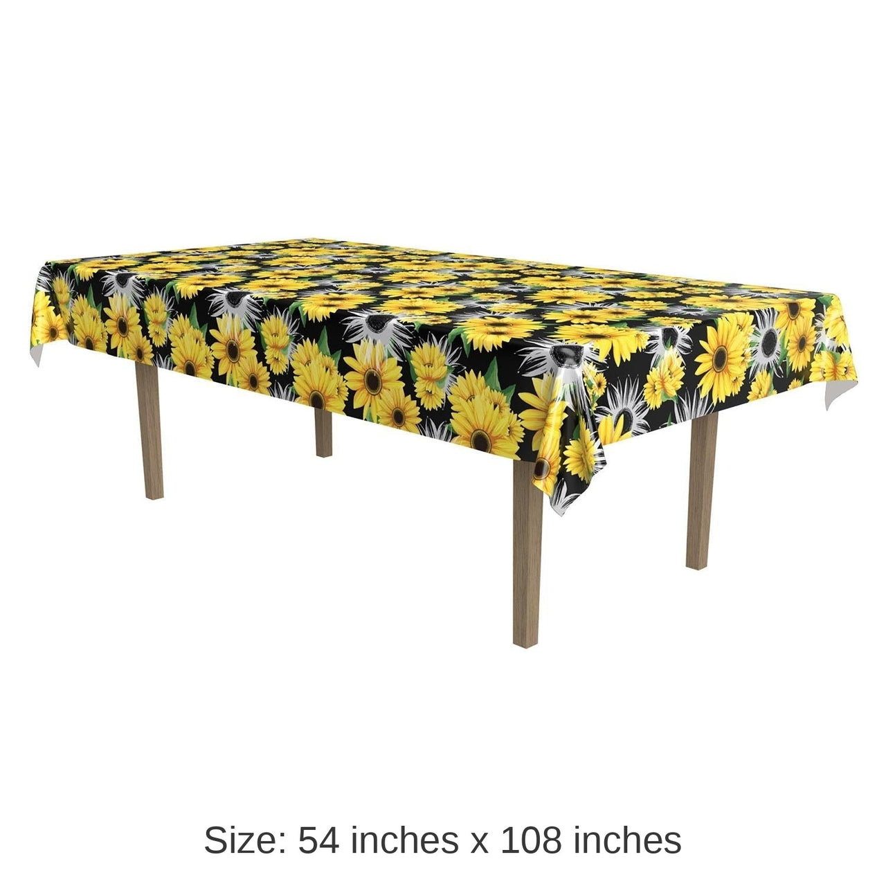 12 Pack Bulk Sunflower Party Tablecover