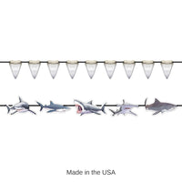 12 Pack Bulk Shark Party Streamer Set