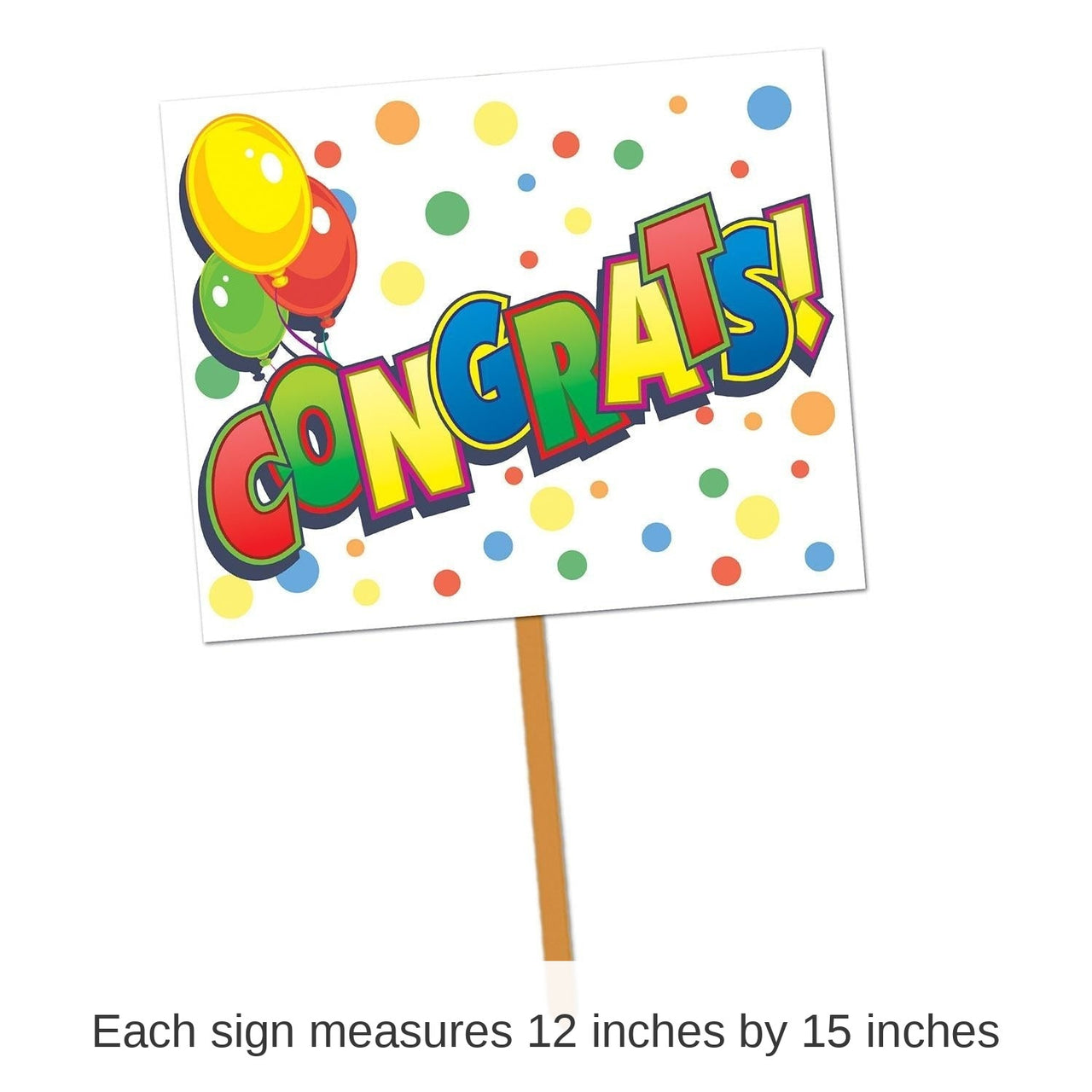6 Pack Bulk Congrats! Party Yard Sign