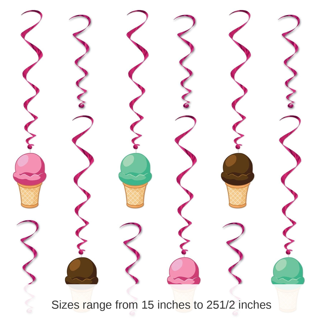 72 Pack Bulk Ice Cream Party Whirls