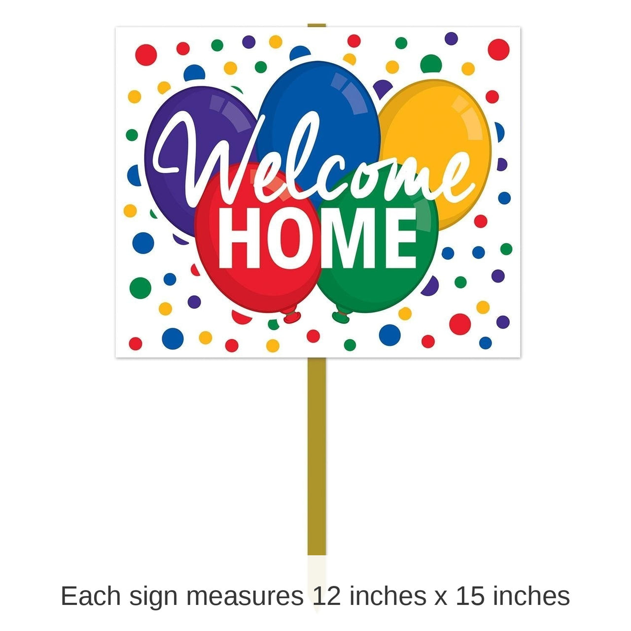 6 Pack Bulk Welcome Home Party Yard Sign