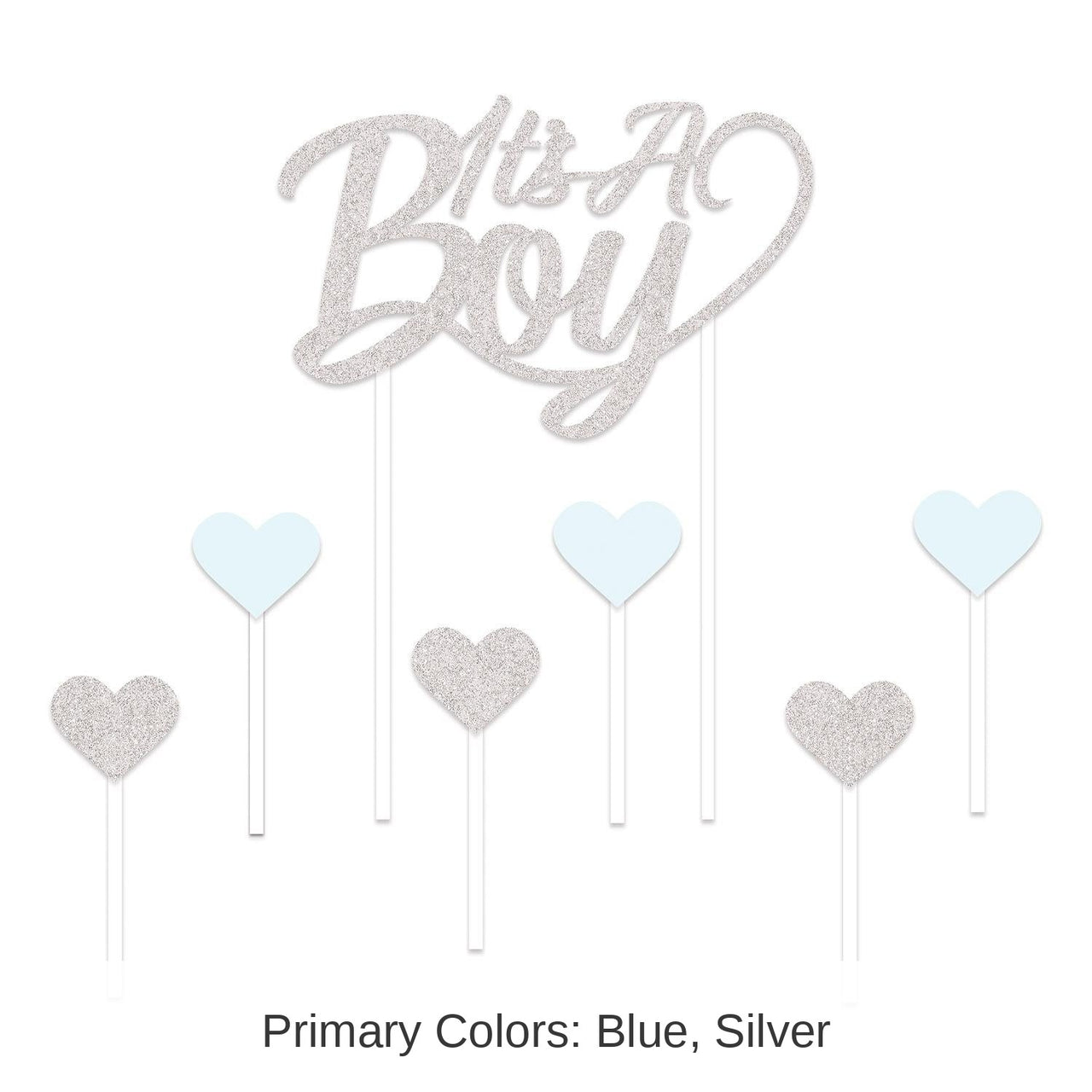 12 Pack Bulk It's A Boy Cake Topper