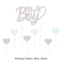 12 Pack Bulk It's A Boy Cake Topper