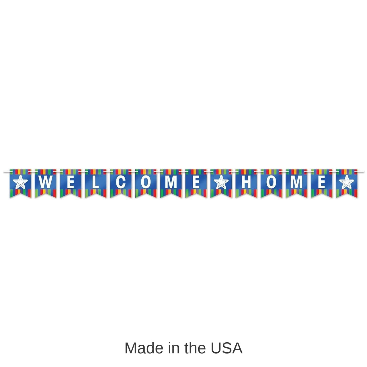 12 Pack Bulk Foil Welcome Home Party Streamer