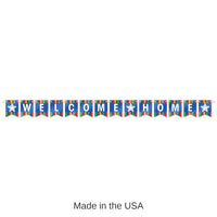 12 Pack Bulk Foil Welcome Home Party Streamer