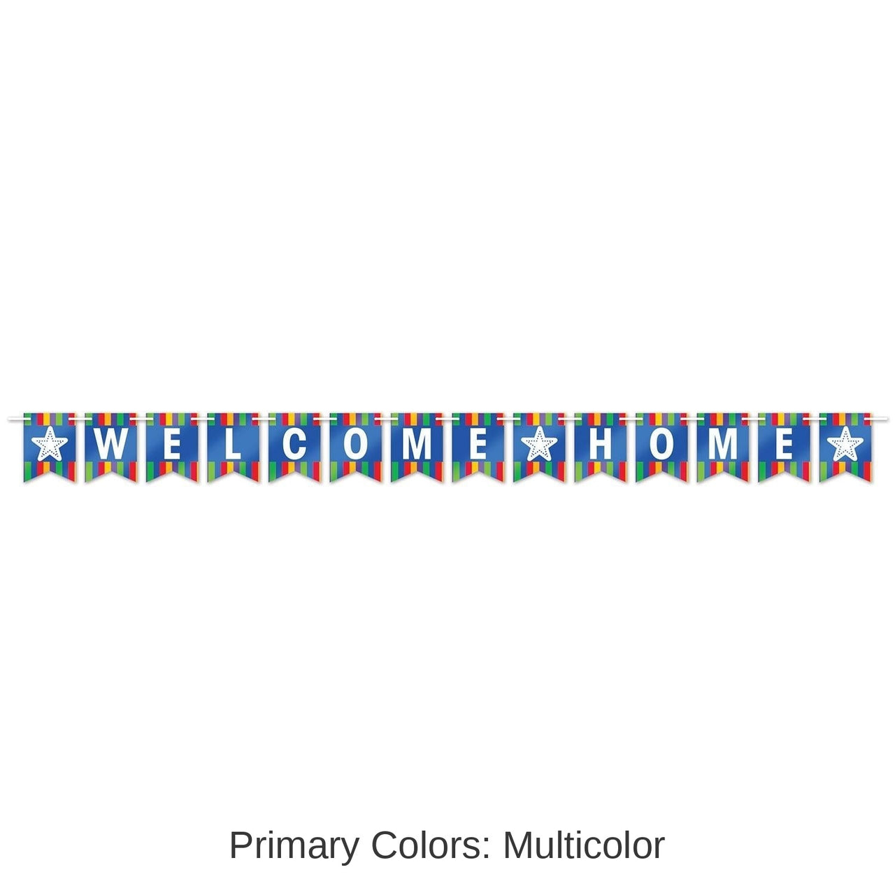 12 Pack Bulk Foil Welcome Home Party Streamer