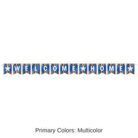 12 Pack Bulk Foil Welcome Home Party Streamer