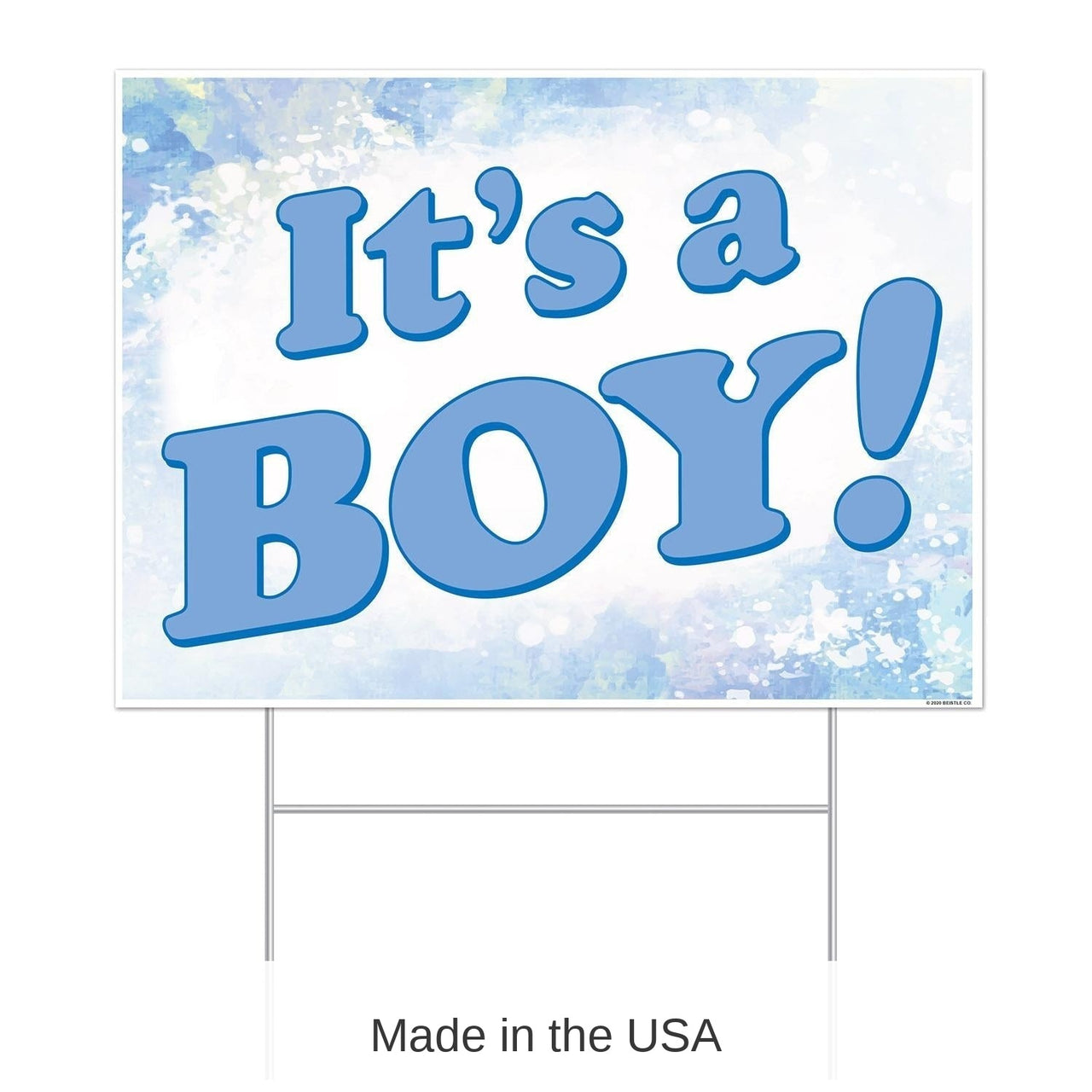 6 Pack Bulk Plastic It's A Boy! Yard Sign
