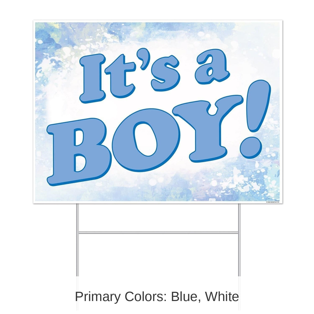 6 Pack Bulk Plastic It's A Boy! Yard Sign