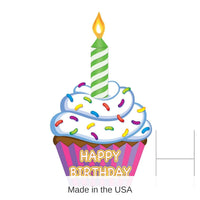 2 Pack Bulk Plastic Jumbo Cupcake Yard Sign