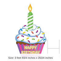 2 Pack Bulk Plastic Jumbo Cupcake Yard Sign