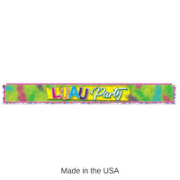 12 Pack Bulk Luau Party Metallic Luau Party Fringe Banner