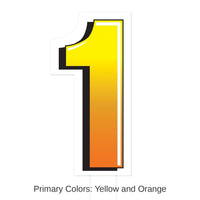 3 Pack Bulk Plastic 1 Party Yard Sign