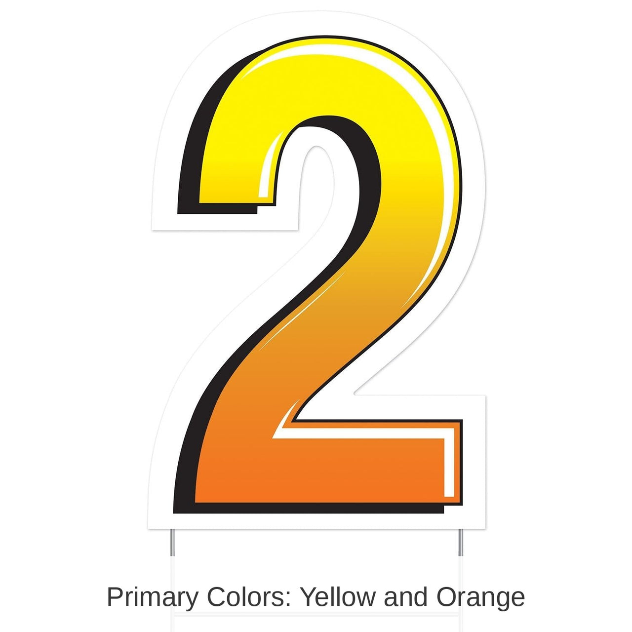 3 Pack Bulk Plastic 2 Party Yard Sign