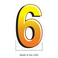 3 Pack Bulk Plastic 6 Party Yard Sign