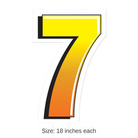 3 Pack Bulk Plastic 7 Party Yard Sign
