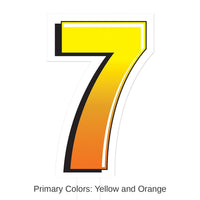 3 Pack Bulk Plastic 7 Party Yard Sign