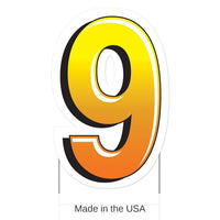 3 Pack Bulk Plastic 9 Party Yard Sign