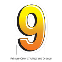 3 Pack Bulk Plastic 9 Party Yard Sign