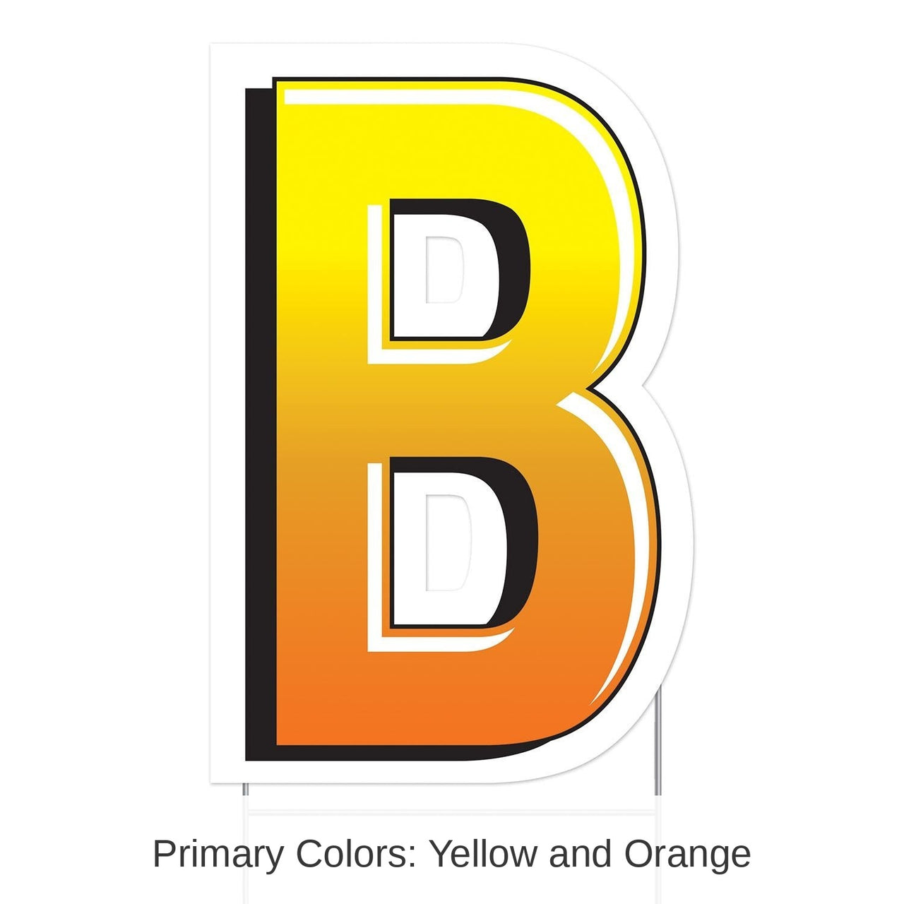 3 Pack Bulk Plastic B Party Yard Sign