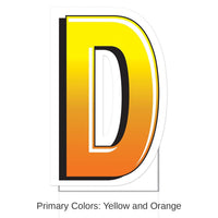3 Pack Bulk Plastic D Party Yard Sign
