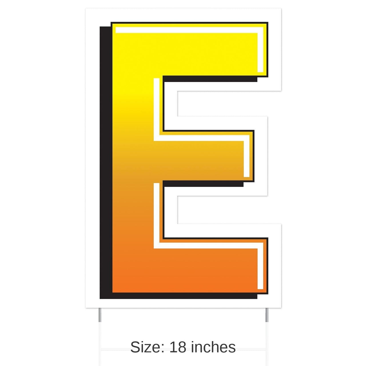 3 Pack Bulk Plastic E Party Yard Sign