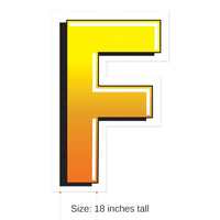 3 Pack Bulk Plastic F Party Yard Sign