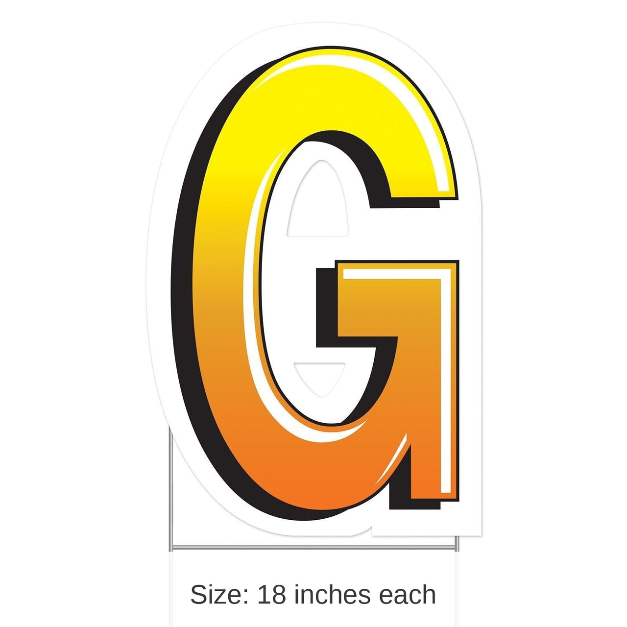 3 Pack Bulk Plastic G Party Yard Sign