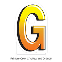 3 Pack Bulk Plastic G Party Yard Sign