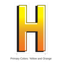 3 Pack Bulk Plastic H Party Yard Sign