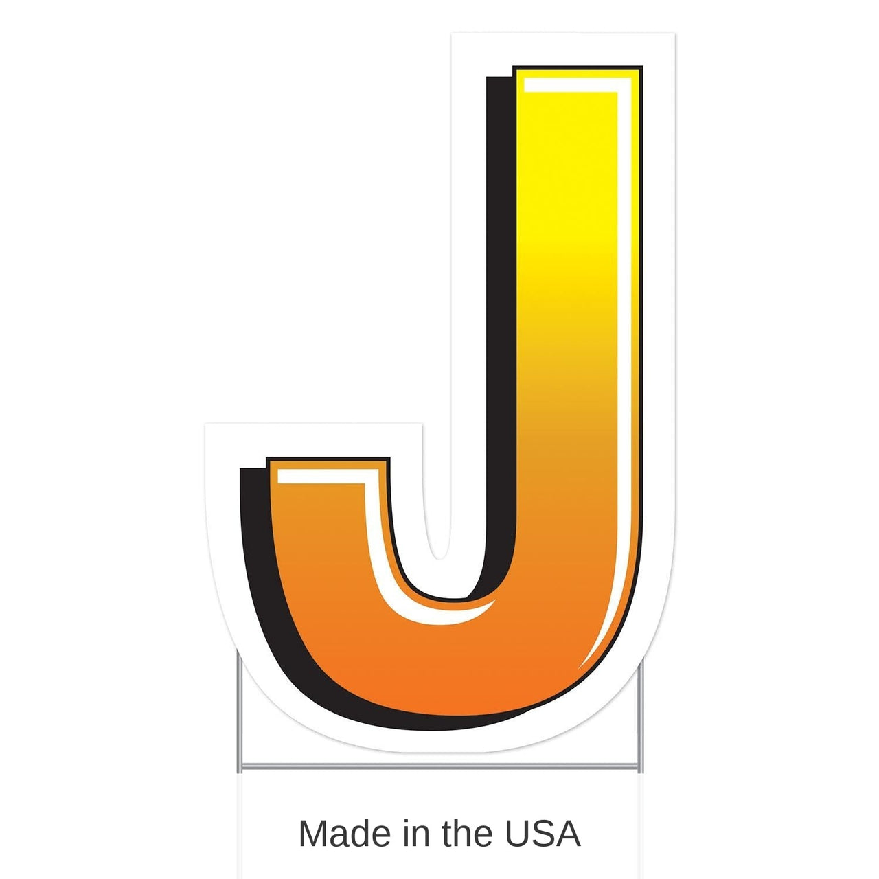 3 Pack Bulk Plastic J Party Yard Sign
