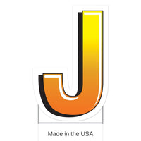 3 Pack Bulk Plastic J Party Yard Sign
