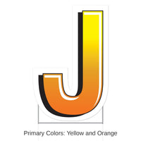 3 Pack Bulk Plastic J Party Yard Sign