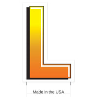 3 Pack Bulk Plastic L Party Yard Sign