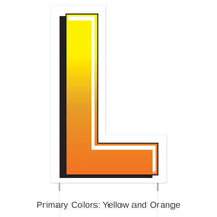 3 Pack Bulk Plastic L Party Yard Sign