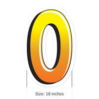 3 Pack Bulk Plastic O Party Yard Sign