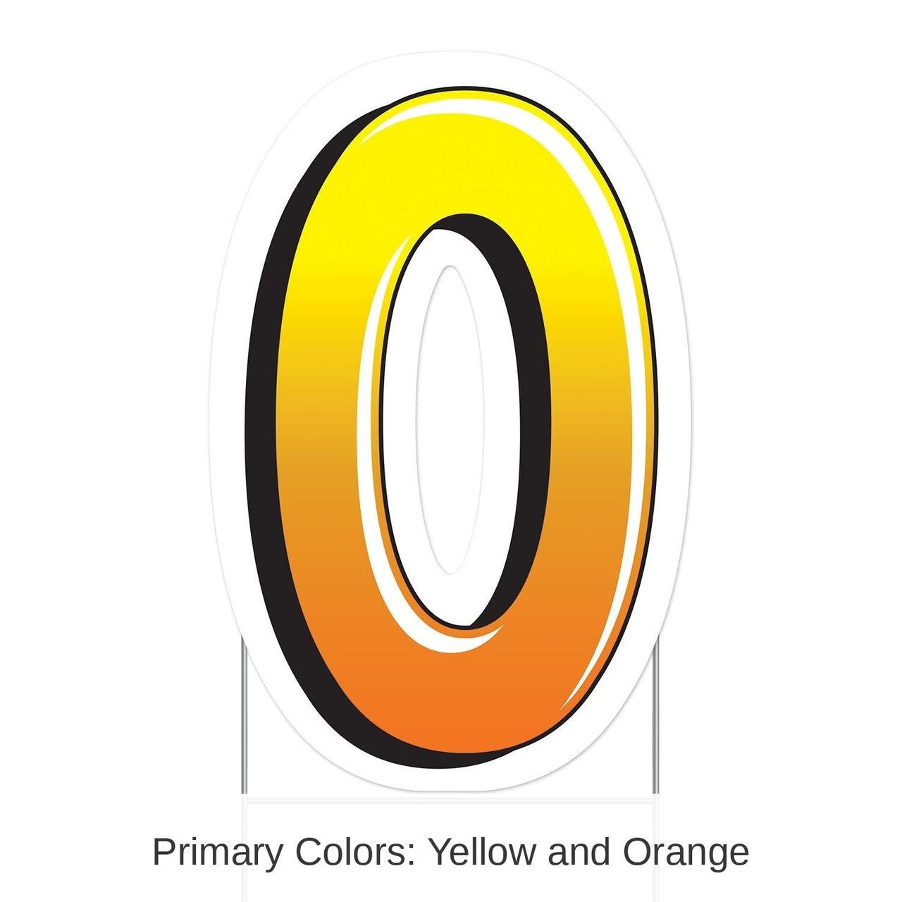 3 Pack Bulk Plastic O Party Yard Sign