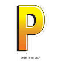 3 Pack Bulk Plastic P Party Yard Sign