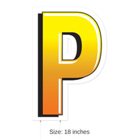 3 Pack Bulk Plastic P Party Yard Sign