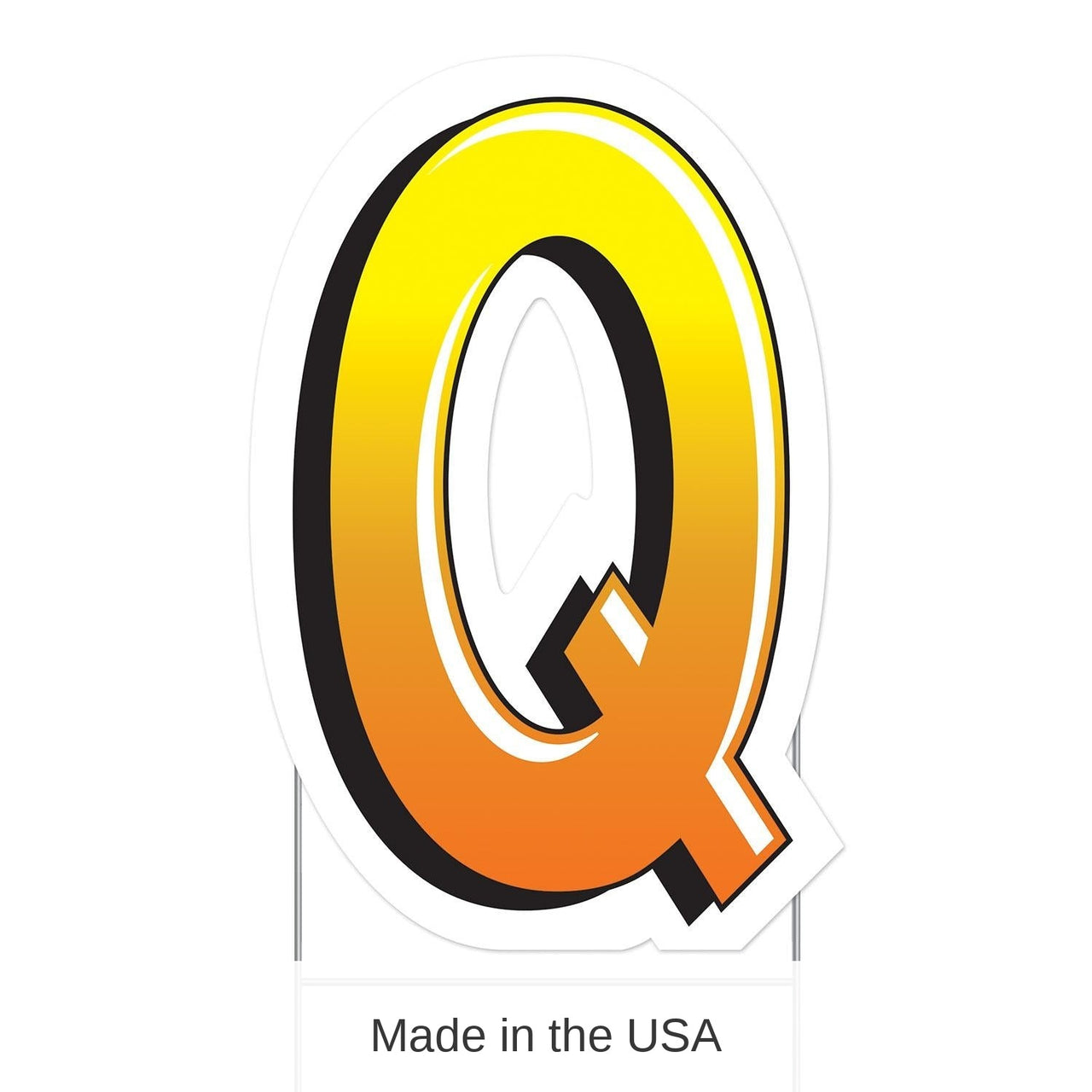 3 Pack Bulk Plastic Q Party Yard Sign