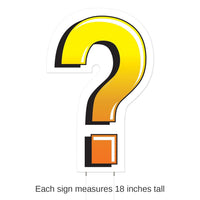 3 Pack Bulk Plastic Question Mark Party Yard Sign