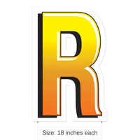 3 Pack Bulk Plastic R Party Yard Sign