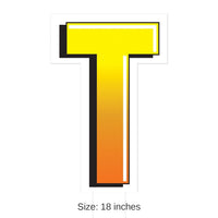 3 Pack Bulk Plastic T Party Yard Sign