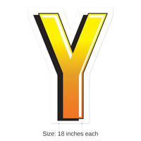 3 Pack Bulk Plastic Y Party Yard Sign