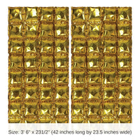 12 Pack Bulk Gold Foil Party Balloon Backdrops