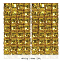 12 Pack Bulk Gold Foil Party Balloon Backdrops