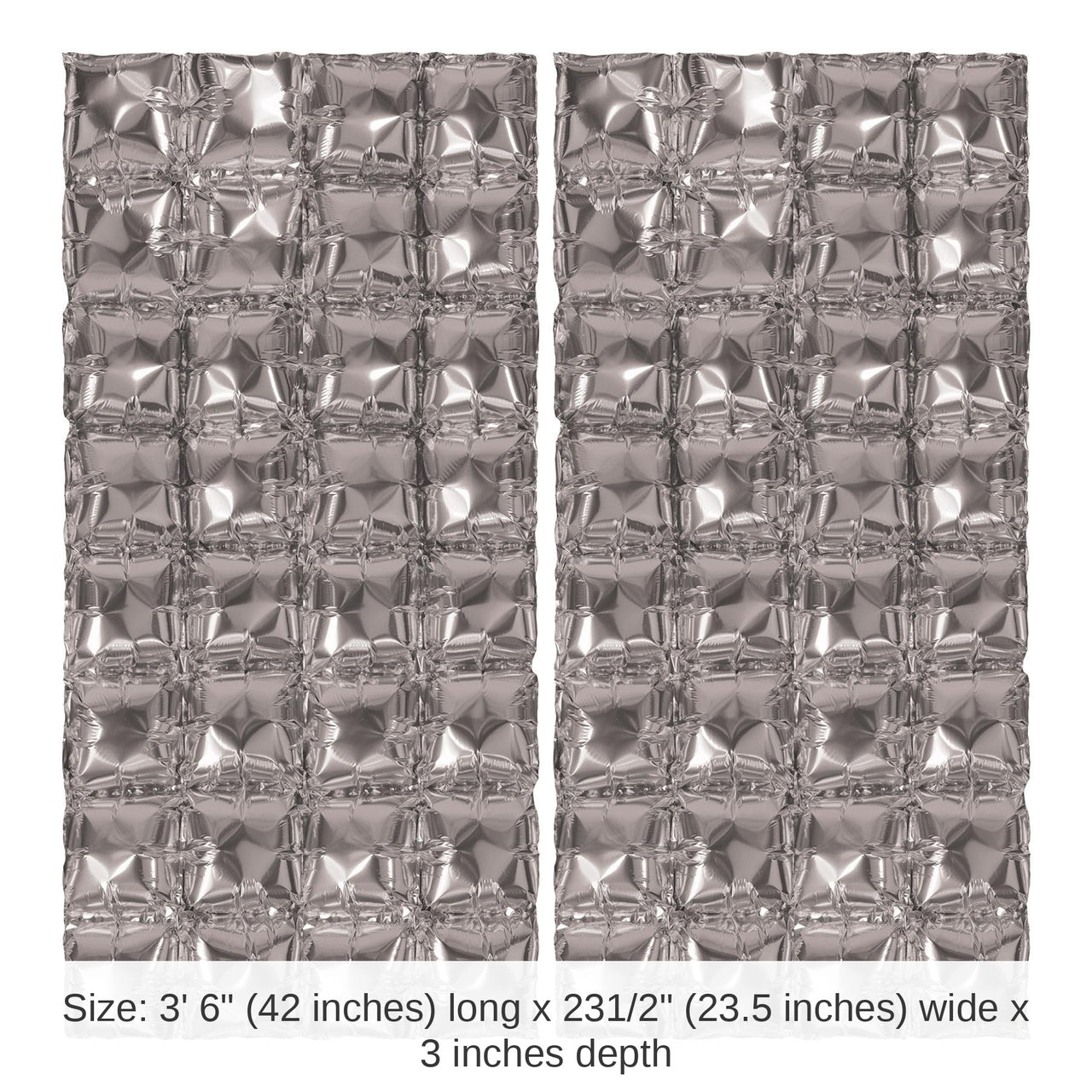 12 Pack Bulk Silver Foil Party Balloon Backdrops